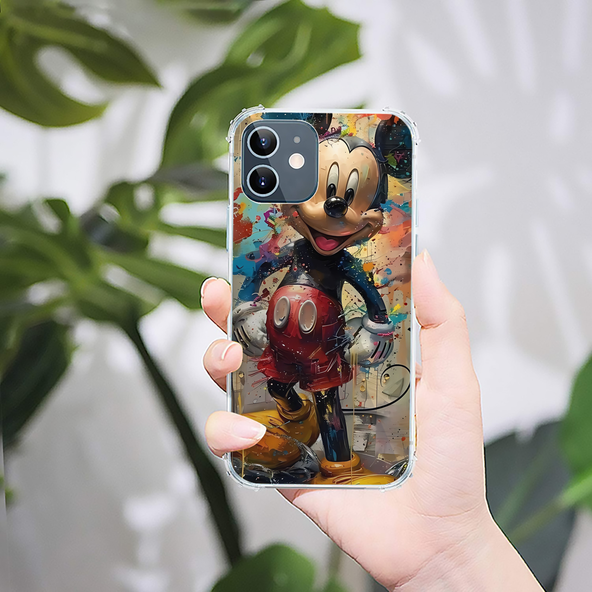 ミッキーマウス Mickey Mouse 【iPhone 12シリーズ対応】透明スマホケース（クリアソフトケース）